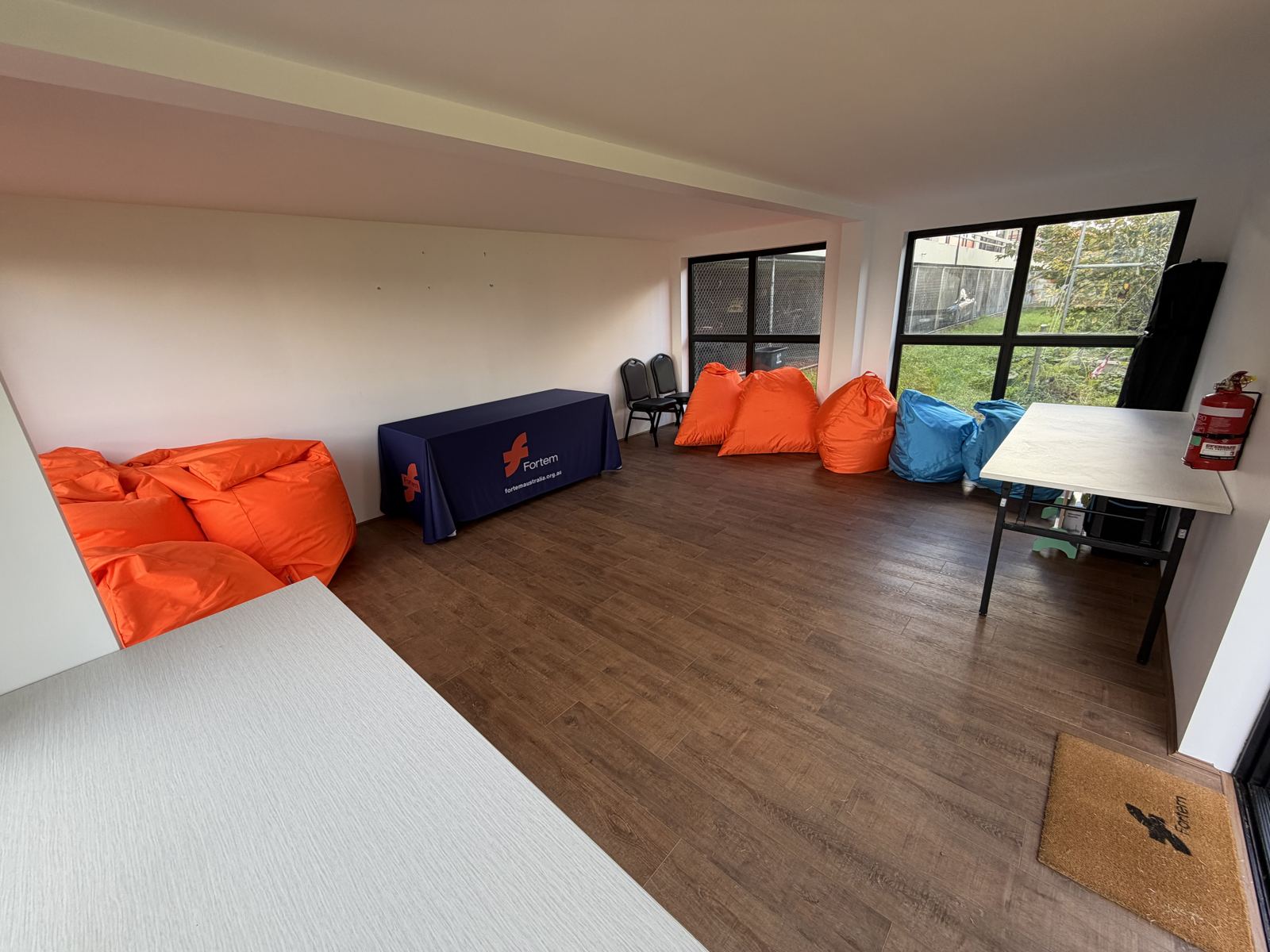 Light-filled room inside the community space